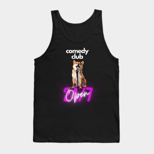 Comedy Club Shiba Inu Meme Dark Tank Top